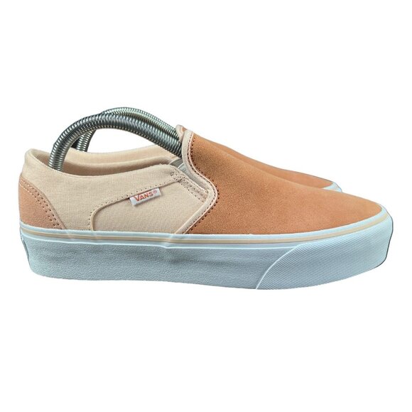 Vans Shoes - VANS Asher Platform Color Block Peach Slip On Shoes Women's Sizes 6 - 11